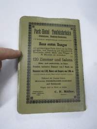 Richter´s Hamburg - Altona und Umgegend. Mit einem grossen Stadtplan und zahlreichen Karten und Plänen. -matkaopas + kartta