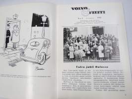 Volvo Viesti 1958 nr 3, Kansikuva kuvannut Matti Pitkänen, Volvo juhli Oulussa, BM puimuri MST 52, Volvo Jyväskylän Suurajoissa, Titaani, Uusi PV 544 -asiakaslehti