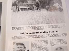 Volvo Viesti 1958 nr 3, Kansikuva kuvannut Matti Pitkänen, Volvo juhli Oulussa, BM puimuri MST 52, Volvo Jyväskylän Suurajoissa, Titaani, Uusi PV 544 -asiakaslehti