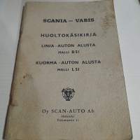 Scania - vabis Linja-auton alusta B51 Kuorma-auton alusta L51 -huoltokäsikirja  1959