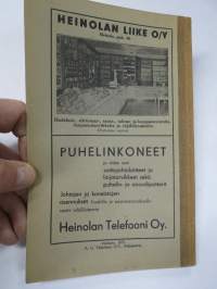 Heinolan puhelinluettelo 1936-37