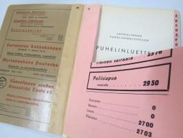 Savonlinnan ja ympäristön puhelinluettelo 1950