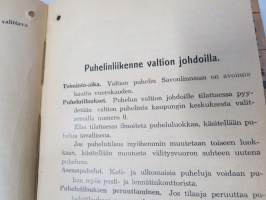 Savonlinnan puhelinluettelo 1937