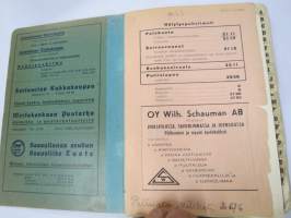 Savonlinnan ja ympäristön puhelinluettelo 1955, sisältää myös erilliset lisälehdet