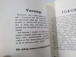 Volvo Lastvagnar Modeller LV 120-123 Instruktionsbok  -kuorma-autojen käyttöohjekirja ruotsiksi / operator´s manual in swedish