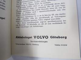 Volvo Lastvagnar Modeller LV 120-123 Instruktionsbok  -kuorma-autojen käyttöohjekirja ruotsiksi / operator´s manual in swedish
