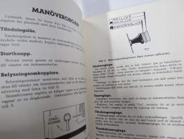 Volvo Lastvagnar Modeller LV 120-123 Instruktionsbok  -kuorma-autojen käyttöohjekirja ruotsiksi / operator´s manual in swedish