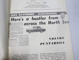 Volvo Viesti 1959 nr 1, Liikennöitsijä Rafael Wallin &amp; Autoilija Eero Valtonen Porista, Partekin kalustoa Paraisilla, Curt Lincoln, Yrjö Niemi Kälviä -asiakaslehti