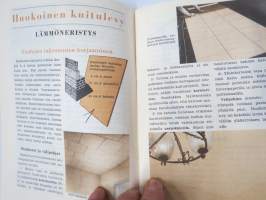 Kuitulevyopas 1951 - Tee se itse kuitulevystä tai huokoisesta kovalevystä, perusteellinen opas rakentajille - valmistajatehtaitten yhteisen yhdistyksen julkaisu