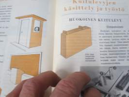 Kuitulevyopas 1951 - Tee se itse kuitulevystä tai huokoisesta kovalevystä, perusteellinen opas rakentajille - valmistajatehtaitten yhteisen yhdistyksen julkaisu