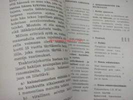 Traktoreita, moottorityökoneita ja moottorikäyttöisiä laitteita koskevia määräyksiä 1958