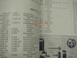 Fordson traktor Reservdelskatalog 15.6.1934 -alkuperäinen varaosaluettelo ruotsiksi