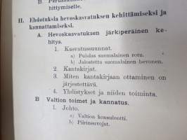 Hevoskasvatuksemme ja ehdotuksia sen kohottamiseksi