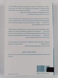 The knowing organization : how organizations use information to construct meaning, create knowledge, and make decisions