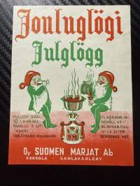 Jouluglögi -etiketti