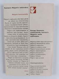 Maigret kanavasululla : Komisario Maigret&#039;n tutkimuksia