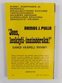 Jees, leskiyli-insinöörskä! sanoi vääpeli Ryhmy : hupailu kotirintamalta