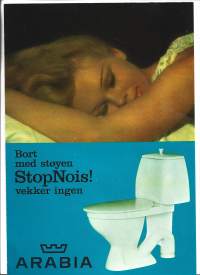 (Kohina pois) Stop nois WC Arabian  1967 tuote-esite norjankielinen
