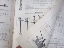 Maskinförnödenheter och Sprutor, Smörjapparater, Armatur, Pumpar, Rör, Verktyg, Transmissioner -kone- ja työkalukuvasto