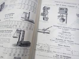 Maskinförnödenheter och Sprutor, Smörjapparater, Armatur, Pumpar, Rör, Verktyg, Transmissioner -kone- ja työkalukuvasto