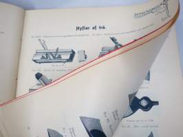 Julius Tallberg - Verktyg, Redskap och maskiner - Katalog nr 2. från år 1905, uskomattoman hieno kuvitettu luettelo erilaisista työkaluista ja tarvikkeista