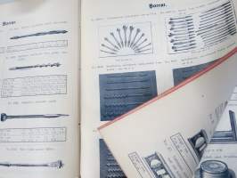 Julius Tallberg - Verktyg, Redskap och maskiner - Katalog nr 2. från år 1905, uskomattoman hieno kuvitettu luettelo erilaisista työkaluista ja tarvikkeista