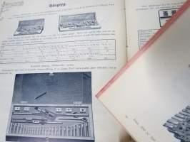 Julius Tallberg - Verktyg, Redskap och maskiner - Katalog nr 2. från år 1905, uskomattoman hieno kuvitettu luettelo erilaisista työkaluista ja tarvikkeista
