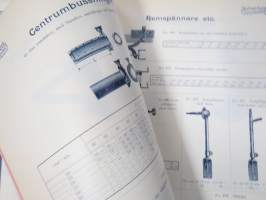 Julius Tallberg - Verktyg, Redskap och maskiner - Katalog nr 2. från år 1905, uskomattoman hieno kuvitettu luettelo erilaisista työkaluista ja tarvikkeista