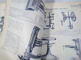 Julius Tallberg - Verktyg, Redskap och maskiner - Katalog nr 2. från år 1905, uskomattoman hieno kuvitettu luettelo erilaisista työkaluista ja tarvikkeista