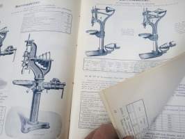 Julius Tallberg - Verktyg, Redskap och maskiner - Katalog nr 2. från år 1905, uskomattoman hieno kuvitettu luettelo erilaisista työkaluista ja tarvikkeista