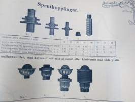 Julius Tallberg - Verktyg, Redskap och maskiner - Katalog nr 2. från år 1905, uskomattoman hieno kuvitettu luettelo erilaisista työkaluista ja tarvikkeista