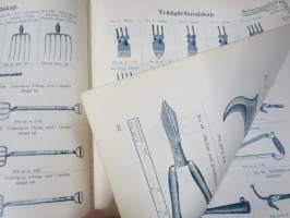 Julius Tallberg - Verktyg, Redskap och maskiner - Katalog nr 2. från år 1905, uskomattoman hieno kuvitettu luettelo erilaisista työkaluista ja tarvikkeista