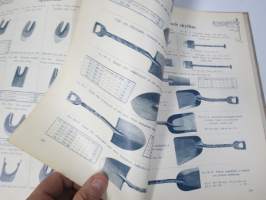 Julius Tallberg - Verktyg, Redskap och maskiner - Katalog nr 2. från år 1905, uskomattoman hieno kuvitettu luettelo erilaisista työkaluista ja tarvikkeista