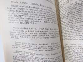 Radiwoll heikkosäteytys / Radium-torium säteilyliinat - Lääketehdas Leo, radioktiivisten tuotteiden luettelo, niiden käyttö, lausuntoja ym.