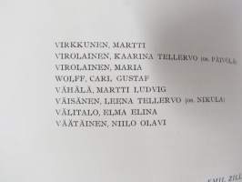 Helsingin yliopisto - Filosofian  Maisteripromootio 31.5.1950; Tervehdys (sisältää promovendien nimilistan) ja erillinen kantaatti