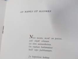 Helsingin yliopisto - Filosofian  Maisteripromootio 31.5.1950; Tervehdys (sisältää promovendien nimilistan) ja erillinen kantaatti