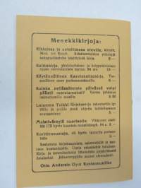 Avioelämän kirous - Kuvauksilla tosi-elämästä -Otto Andersinin tunnettujen julkaisujen sarjaa