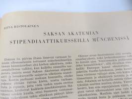 Suomi-Saksa 1942 nr 2 - saksalais-suomalainen kulttuuri- / propagandalehti, päätoimittaja H. von Grönhagen, Ritva Ristolainen Saksan akatemian kursseilla, Aseveljeys