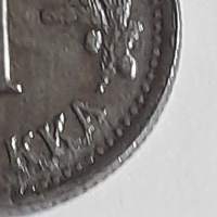 1 markka 1945 lyöty hivenen sivuun