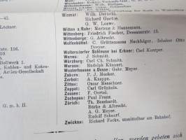 Eimer mit Trichter - Cade´s Kamin-Dauerbrand-Oefen -esite, ohjeita, lista sopivan kokoisen polttoaineen (antrasiitin) myyjistä, saksankielisiä