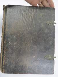 BIBLIA 1845, Se on: Koko Pyhä Raamattu Suomexi; Alku-Raamattuin Hebrean ja Grekan jälkeen wastauudesta ojettu:... (kohteesta on 36 kuvaa)