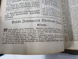 BIBLIA 1845, Se on: Koko Pyhä Raamattu Suomexi; Alku-Raamattuin Hebrean ja Grekan jälkeen wastauudesta ojettu:... (kohteesta on 36 kuvaa)