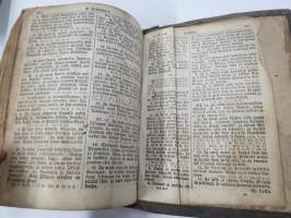 BIBLIA 1845, Se on: Koko Pyhä Raamattu Suomexi; Alku-Raamattuin Hebrean ja Grekan jälkeen wastauudesta ojettu:... (kohteesta on 36 kuvaa)