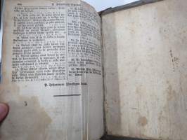 BIBLIA 1845, Se on: Koko Pyhä Raamattu Suomexi; Alku-Raamattuin Hebrean ja Grekan jälkeen wastauudesta ojettu:... (kohteesta on 36 kuvaa)