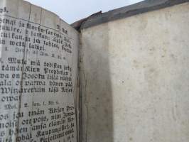 BIBLIA 1845, Se on: Koko Pyhä Raamattu Suomexi; Alku-Raamattuin Hebrean ja Grekan jälkeen wastauudesta ojettu:... (kohteesta on 36 kuvaa)