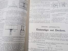Musterbuch für Eisen-Constructionen -teräsrakennetekniikkaa; kuvia, taulukoita, selostuksia yms, saksankielinen