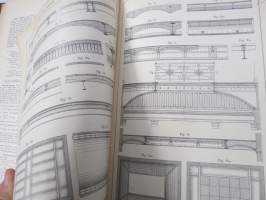 Musterbuch für Eisen-Constructionen -teräsrakennetekniikkaa; kuvia, taulukoita, selostuksia yms, saksankielinen