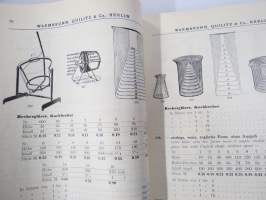 Chemie - Warmbrunn, Quilitz &amp; Co - Apparatebau Anstalt -kemianalan kojeita ja laitteita, kuvasto, saksankielinen