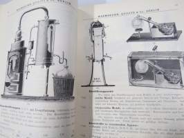 Chemie - Warmbrunn, Quilitz &amp; Co - Apparatebau Anstalt -kemianalan kojeita ja laitteita, kuvasto, saksankielinen
