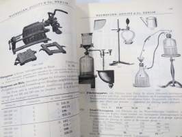 Chemie - Warmbrunn, Quilitz &amp; Co - Apparatebau Anstalt -kemianalan kojeita ja laitteita, kuvasto, saksankielinen
